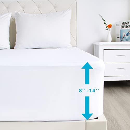 2 Pack Twin Mattress Protector Waterproof Fitted - Image 2