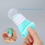LUFEVRM 2 Pcs Silicone Travel Bottles, 3oz Leak Proof Refillable Squeeze - Image 3