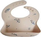 mushie Silicone Baby Bib | Adjustable Fit Waterproof Bibs - Image 4