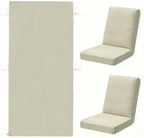 Outdoor High Back Chair Cushion Cover 44x20x4in by Sqodok