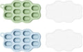 Baby Food Freezer Tray with Lids 2 Pack, Silicone Baby Food Storage Containers by MAKEMOMAGOODMOOD