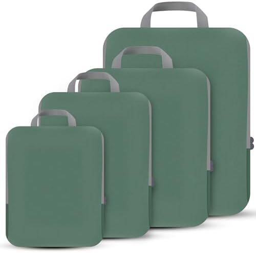 PANDA JOYS 4 Set Compression Packing Cubes Travel by PANDA+JOYS
