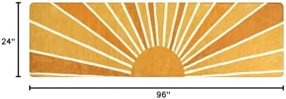 Lahome Boho Sun Runner Rug 2x8, Non-Slip and Washable - Image 2