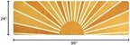 Lahome Boho Sun Runner Rug 2x8, Non-Slip and Washable - Image 2