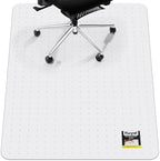 Kuyal Office Chair Mat for Carpet, 48x60 Clear Heavy Duty Computer Chair Mat by Kuyal