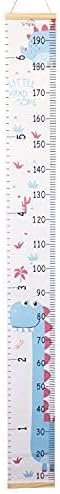 Kids Growth Chart, Wood Frame Fabric Canvas Height Measurement Ruler from Baby - Image 4