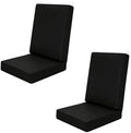 Outdoor High Back Dining Chair Cushions Cover 2-Pack by TECOSARA
