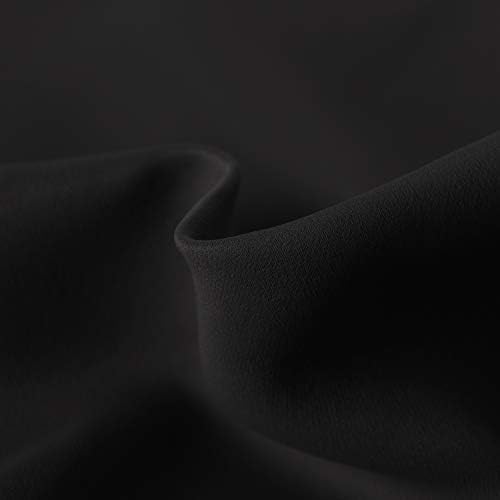Hiasan Black Valance Curtains for Window 52 x 18 Inches 1 Panel - Image 3