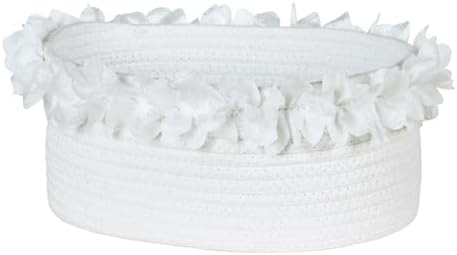 White Cotton Rope Gift Basket by YimisDream