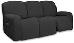 PureFit Super Stretch 3 Seats Recliner Sofa Couch Cover by PureFit