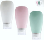 Travel Bottles for Toiletries, TSA Approved 3oz Leak Proof Silicone Refillable by Lyob