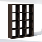 Furinno Cubic Extra Thick 12-Cube Closet Organizers and Storage, Dark Oak - Image 7