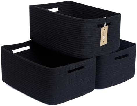 MiniArk Large Storage Baskets for Shelves, Baby Nursery, Toy Baskets Box by MiniArkStorageBasketsHome