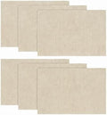Artoid Mode Light Brown Placemats Set of 6, 12x18 Inch Fall Washable Holiday by ArtoidMode