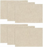 Artoid Mode Light Brown Placemats Set of 6, 12x18 Inch Fall Washable Holiday by ArtoidMode