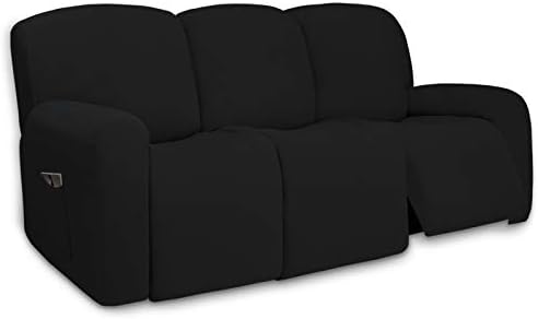 PureFit Super Stretch 3 Seats Recliner Sofa Couch Cover by PureFit