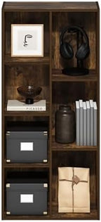 Furinno LUDER Book Shelf, 7-Cube Bookshelf, Bookcase - Image 5