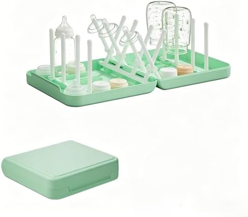 Foldable Travel Bottle Drying Rack, 16-Rib High Capacity, Space-Saving Portable by soarup90000