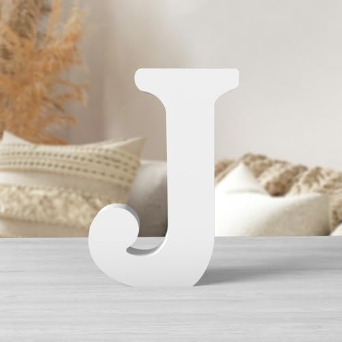 6 Inch White Wood Letters Unfinished Wood Letters by ZARUATU