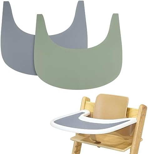 2 Pieces High Chair Placemat Silicone by LLHQAMT
