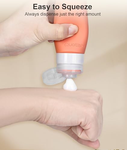 Quatish Travel Bottles for Toiletries 6 Pack, Original Patented Leakproof 3 oz - Image 3