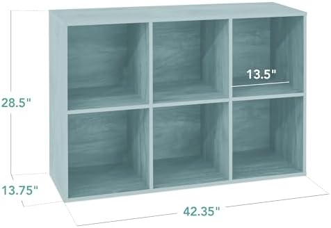 Best Choice Products Kids Bookcase 6-Cube Storage Organizer, 13.5in Shelf - Image 2