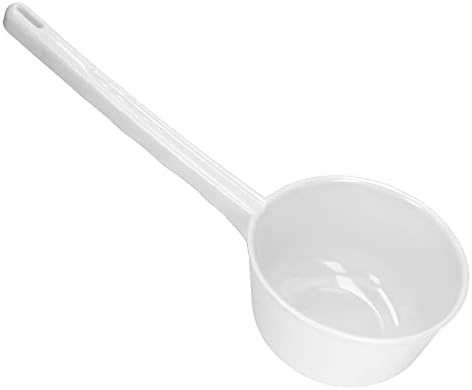 Scoop for Bath White Plastic Ladle by Ymiko