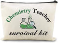 Funny Chemistry Teacher Christmas Birthday Chemistrist Makeup Storage Bag by Sudaporn