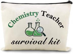 Funny Chemistry Teacher Christmas Birthday Chemistrist Makeup Storage Bag by Sudaporn