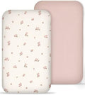 Muslin Bedside Bassinet Sheets 2 Pack by Meowcards