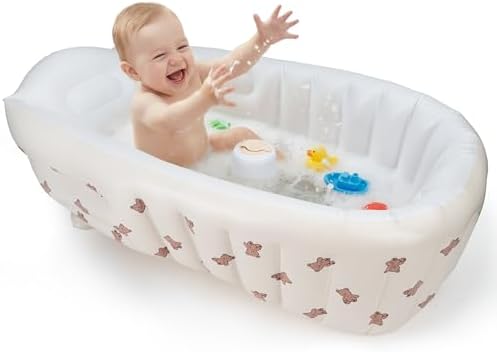 UNEEDE Inflatable Baby Bathtub, Portable Baby Tub by UNEEDE