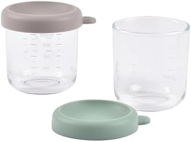 BEABA 2 Pack Glass Baby Food Jars - Image 2