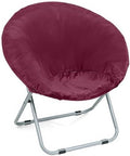 Velvet Stretch Saucer Chair Cover, Round Moon Chair Cover by AHUAWA