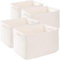 4 Pack Storage Baskets for Organizing, Woven Baskets for Shelves by SIXDOVE