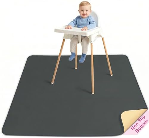 Basumee Splat Mat for Under High Chair, Waterproof & Mess-Proof Floor Mat by Basumee