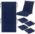 Tudomro 4 Pcs Outdoor High Back Chair Cushion Covers Waterproof Patio by Tudomro