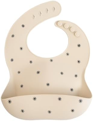 mushie Silicone Baby Bib | Adjustable Fit Waterproof Bibs by mushie