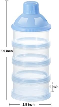 Accmor Formula Dispenser On The Go, 4 Compartments Stackable Formula Container - Image 6