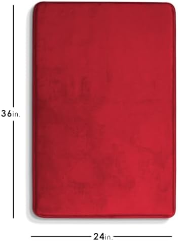 Clara Clark Bathroom Rugs, Velvet Memory Foam Bath Mat, Non-Slip Bath Rugs - Image 2