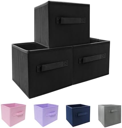 EBIGIC Kids Storage Bins 9.0"x7.5"x7.5" Small Size Fabirc Foldable Closet Toy by EBIGIC