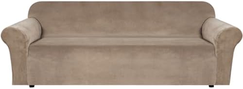 H.VERSAILTEX Stretch Velvet Sofa Covers Large Couch Covers Sofa Slipcovers by HVERSAILTEX