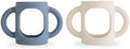 mushie Silicone Baby Bottle Handles 2-Pack | Fits 4 oz & 8 oz Narrow, Wide Neck by mushie