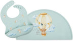 Silicone Baby Bib and Mat | Boys Girls Babies & Toddlers | Waterproof, by Mamabears