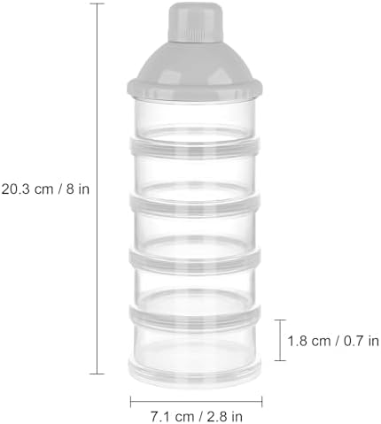 Accmor Formula Dispenser On The Go, 5 Compartments Stackable Formula Container - Image 7