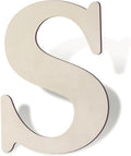 Wooden Letters 8 Inch Large Paintable Wood Letter S by Unknown