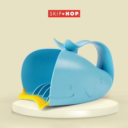 Skip Hop Baby Bath Rinse Cup, Moby Tear-Free Waterfall Rinser, Universal Fit - Image 3