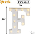 Pooqla LED Marquee Letter Lights, Warm White and Cool White Decorative Lighted - Image 5