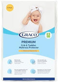 Graco Premium Waterproof Crib and Toddler Mattress Protector, 2 Pack by Unknown