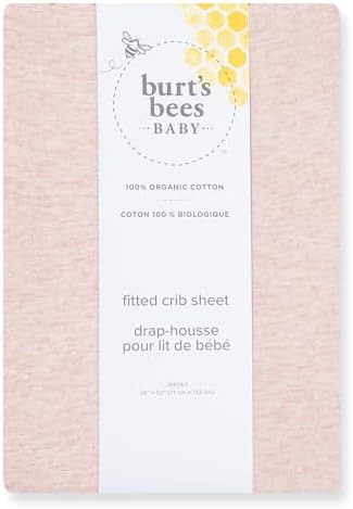 Burt's Bees Baby Organic Cotton Fitted Crib Sheet, Unisex Baby Beddings - Image 2
