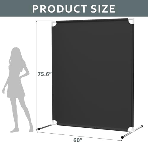 Room Divider for Privacy Protection，Black - Image 6